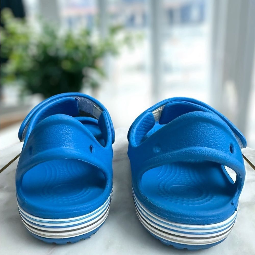 CROCS Toddler Kids Childrens Crocband Sandals Blue size 12C - Picture 10 of 16